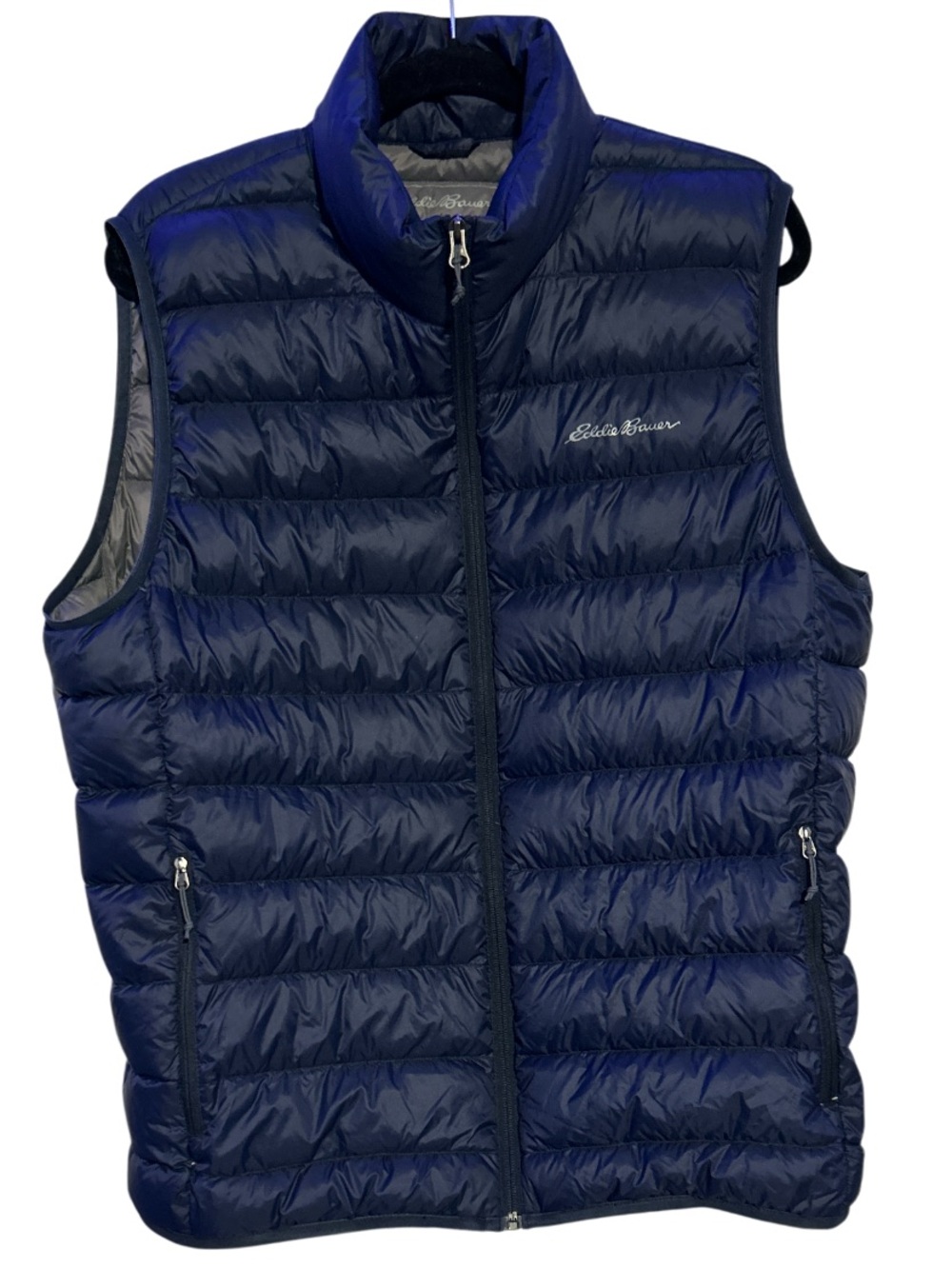 Eddie Bauer EB650 Down Vest with a full-zip front and quilted puffer Size Large